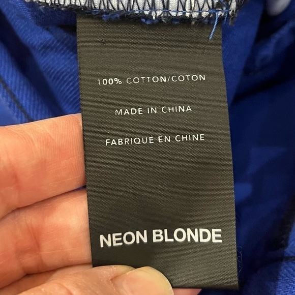 Neon Blonde NWT Size 26 Blue Lake Jean High Rise Distressed Button Fly “Cara” - Picture 8 of 10